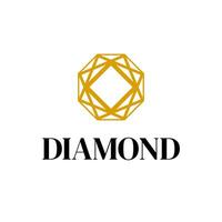 diamante gemma gioielleria cristallo logo vettore