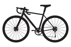 da corsa bicicletta icona collezione. bicicletta silhouette icona isolato. vettore