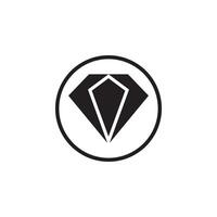 diamante logo modello icona illustrazione design vettore