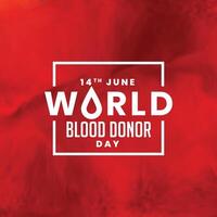rosso mondo sangue donatore giorno sfondo design vettore