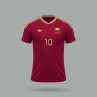 3d realistico calcio maglia Venezuela nazionale squadra 2024 vettore