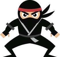 nero Giappone ninja illustrazione vettore