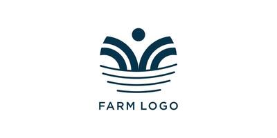 azienda agricola logo design icona per attività commerciale con creativo concetto idea vettore