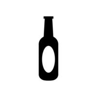 alcool bottiglia silhouette icona. liquore. vettore