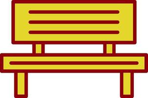panchina Vintage ▾ icona design vettore