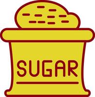 zucchero Vintage ▾ icona design vettore