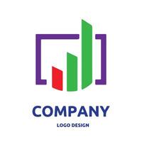 investimento e commercio logo design per grafico progettista o ragnatela sviluppatore vettore