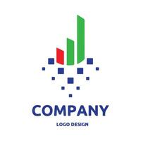 investimento e commercio logo design per grafico progettista o ragnatela sviluppatore vettore