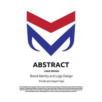 astratto minimalista logo design per marca o azienda vettore