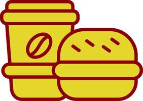 hamburger Vintage ▾ icona design vettore