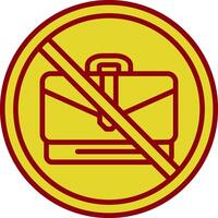 Proibito cartello Vintage ▾ icona design vettore