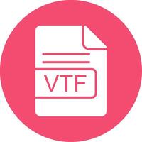 vtf file formato Multi colore cerchio icona vettore