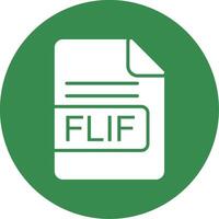 flif file formato Multi colore cerchio icona vettore