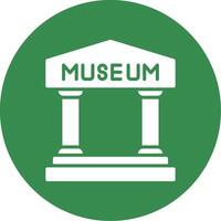Museo Multi colore cerchio icona vettore