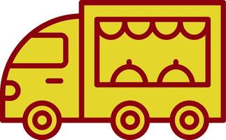 cibo camion Vintage ▾ icona design vettore