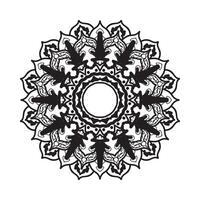 mandala per colorazione libro. decorativo il giro ornamenti. insolito fiore forma. orientale , anti stress terapia modelli. tessere design elementi. yoga loghi . vettore