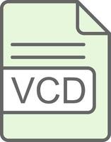 vcd file formato fillay icona design vettore