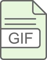 gif file formato fillay icona design vettore