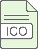 ico file formato fillay icona design vettore