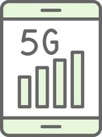 5g fillay icona design vettore