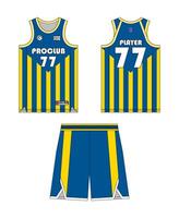 maglia pallacanestro modello design. pallacanestro uniforme modello design. concetto design pallacanestro maglia. vettore