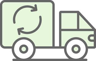 spazzatura camion fillay icona design vettore