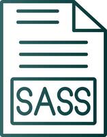 sass linea pendenza icona vettore