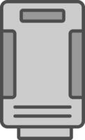 aria depuratore linea pieno in scala di grigi icona design vettore