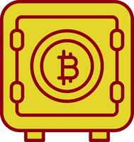 bitcoin Conservazione Vintage ▾ icona design vettore