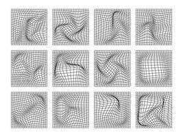 informatica distorto griglia elemento per attività commerciale e tecnologia tema decorazione vettore