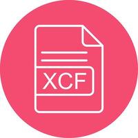 xcf file formato Multi colore cerchio icona vettore