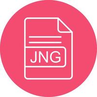 jng file formato Multi colore cerchio icona vettore