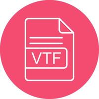 vtf file formato Multi colore cerchio icona vettore