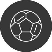 calcio linea rovesciato icona design vettore