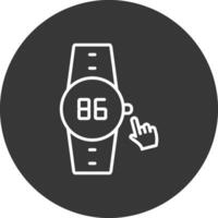 pulsante linea rovesciato icona design vettore