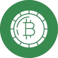 bitcoin bitcoin Multi colore cerchio icona vettore