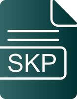 skp file formato glifo pendenza icona vettore
