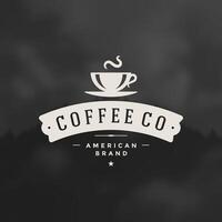 caffè negozio logo design elemento vettore