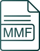 mmf file formato linea pendenza icona vettore