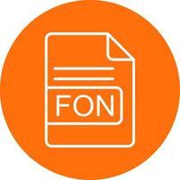 fon file formato Multi colore cerchio icona vettore