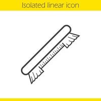 icona del pennello lineare. illustrazione di linea sottile. simbolo di contorno. disegno vettoriale isolato contorno