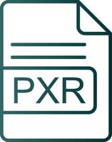 pxr file formato linea pendenza icona vettore