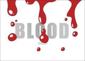 goccia di sangue, illustrazione della goccia di sangue vettore