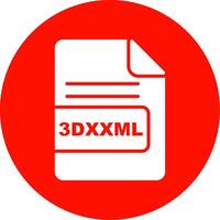 3dxxml file formato Multi colore cerchio icona vettore