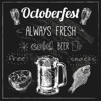 Design della birra Oktoberfest vettore