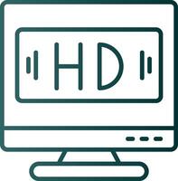 HD linea pendenza icona vettore