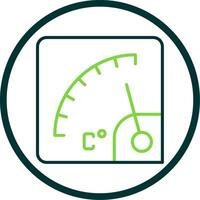 valutare linea cerchio icona design vettore