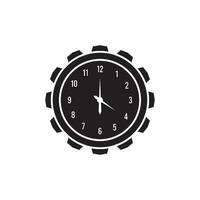 orologio icona logo vettore