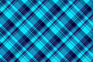 regolare senza soluzione di continuità modello, finestra sfondo struttura tartan. filo dai un'occhiata tessuto plaid tessile nel ciano e blu colori. vettore