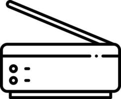 scanner schema illustrazione vettore